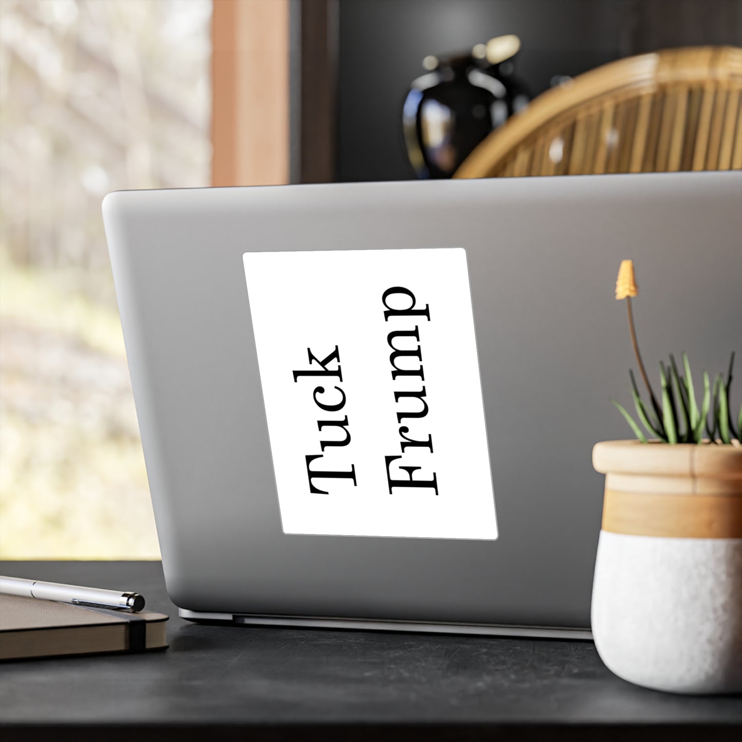 Humorous Kiss-Cut Vinyl Decal - 'Tuck Frump' for Fun Home Decor and Gifting