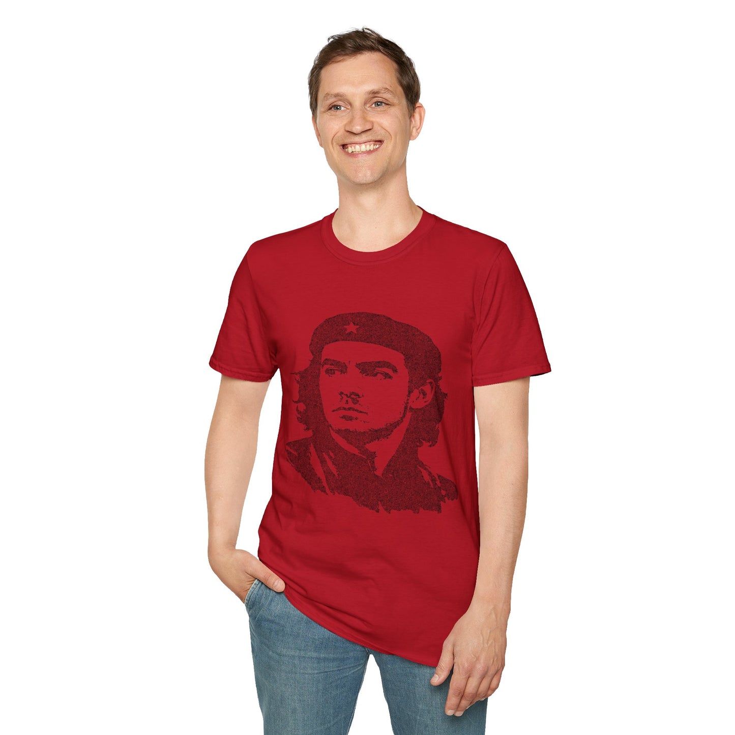 Che-Guevara–inspired stencil of L_uigi T-Shirt - Vintage Style Graphic Tee