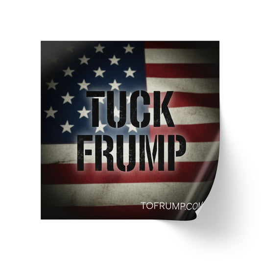 Patriotic Sticker Rolls - Tuck Frump Roll Stickers, Political Decals, Election Campaign Tags, Vintage USA Flag Label