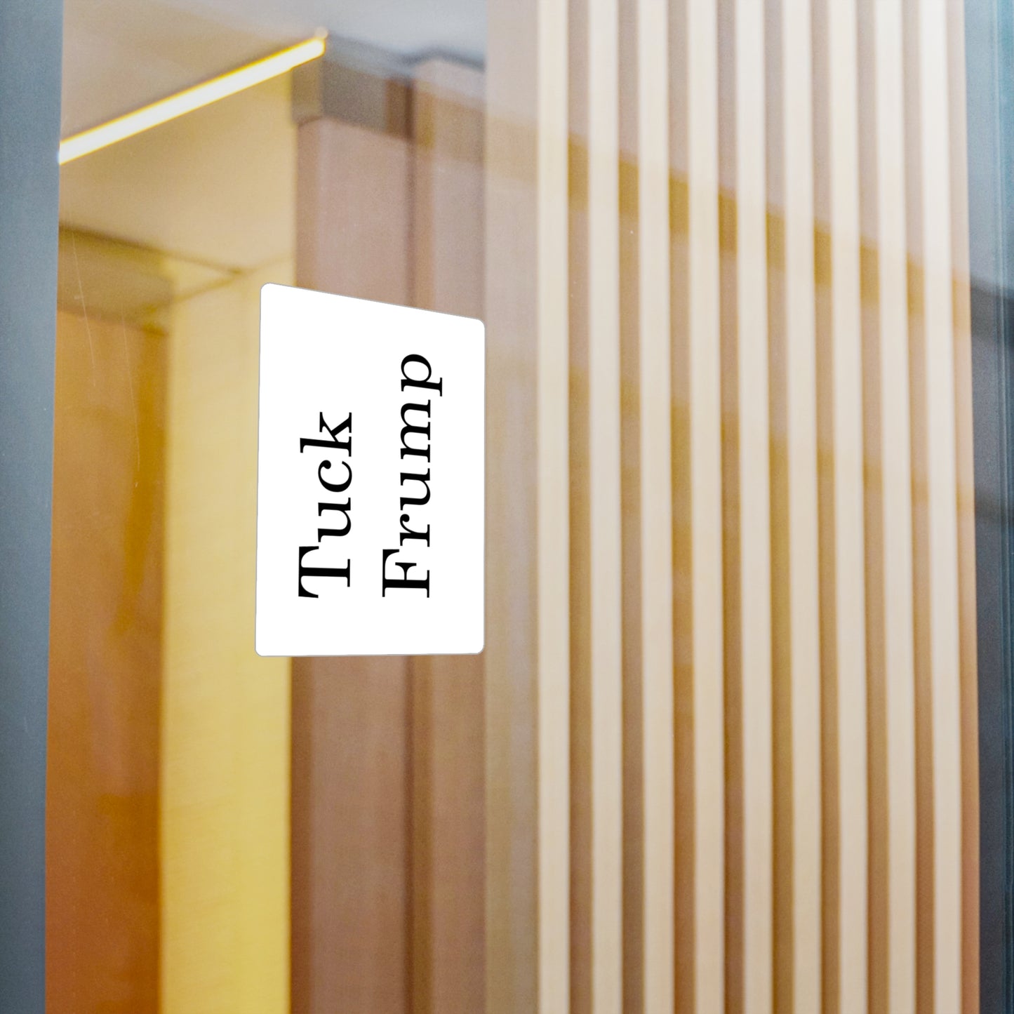 Humorous Kiss-Cut Vinyl Decal - 'Tuck Frump' for Fun Home Decor and Gifting